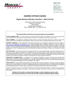 Robert A. Lewis Hearing Officer 2222 “M” Street Merced, CA[removed][removed]1710 Fax