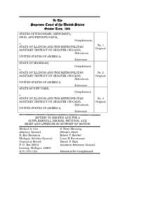 Interbasin transfer / Wisconsin v. Illinois / Chicago River / Metropolitan Water Reclamation District of Greater Chicago / Great Lakes / Chicago / Illinois and Michigan Canal / Illinois / Chicago metropolitan area / Chicago Sanitary and Ship Canal