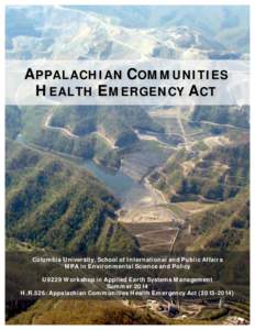 Mountaintop removal mining / Appalachia / Economic geology / Surface mining / Appalachian Voices / Coal mining / Mining / Coal / Selenium / Chemistry / Matter / Pollution