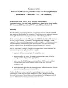 Microsoft Word - Response to the Efford Bill FINAL, 11Nov14v212Nov.doc
