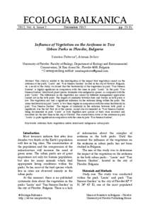 Influence of Vegetation on the Avifauna in Two