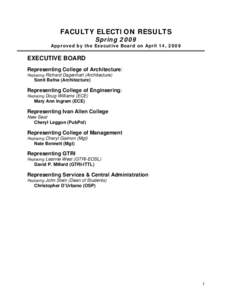 Microsoft Word - Final Published Election Results 2009.doc