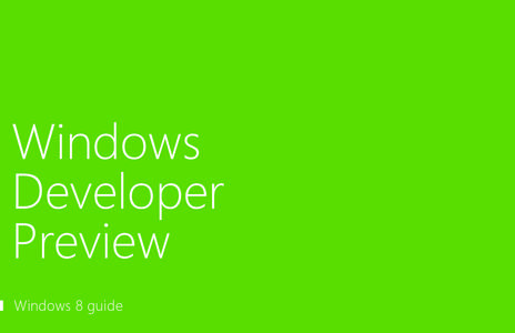 Windows Developer Preview - Windows 8