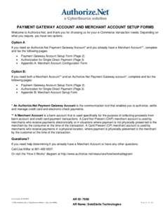 Authorize.Net Account Setup Form