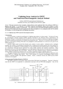 Microsoft Word - Lightning Surge Analysis by EMTP and Mumerical Electromagnetic Analysis Method.doc