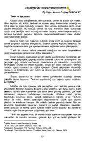 sg. iitgm. Mustafa Tugbay EM/RO~LU*  Tarih ne ige yarar? Ulusal bilinci pekigtirmede, dilin yanmda, tarihin de buyuk yeri vard~r. Ulus deyince, dil, kultur, tarihsel ve siyasal yazgl bak~mlndanortakllgl ve birligi olan b