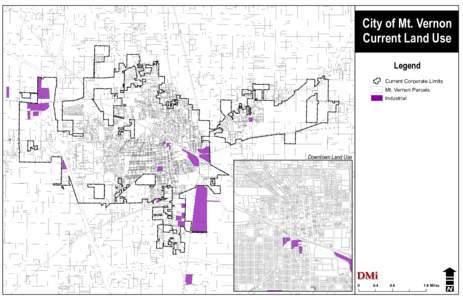 City of Mt. Vernon Current Land Use Legend Current Corporate Limits Mt. Vernon Parcels Industrial