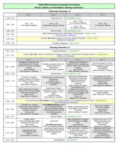 Microsoft Word - CAIR 2009 Conference Schedule_Final.doc