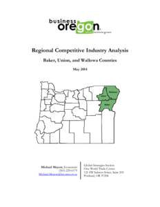 Microsoft Word - Baker, Union, Wallowa Regional Analysis FINAL