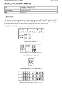 ISO/IEC JTC1/SC2/WG2 N3196R2  Page 1 of 10 ISO/IEC JTC1/SC2/WG2 N3196R2 Title