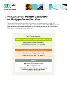 Payment Calculations for Mortgage Backed Securities, January[removed]Freddie Mac