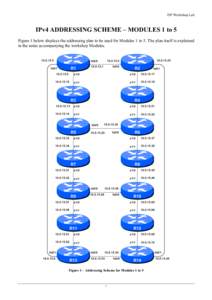 ISP Workshop Lab  IPv4 ADDRESSING SCHEME – MODULES 1 to 5 Figure 1 below displays the addressing plan to be used for Modules 1 to 5. The plan itself is explained in the notes accompanying the workshop Modules.