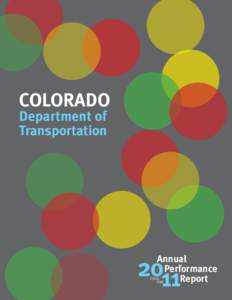 Colorado Department of Transportation Annual Performance