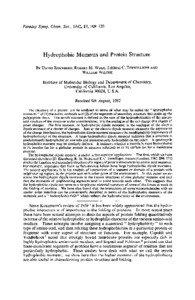 Faraday Symp. Chem. Soc., 1982, 17, [removed]Hydrophobic Moments and Protein Structure