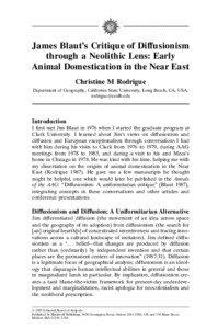 Cultural history / Anthropology / Sociocultural evolution / Human migration / Pre-Columbian trans-oceanic contact / Trans-cultural diffusion / Neolithic Revolution / Neolithic / James Morris Blaut / Zoology / Culture / Megafauna