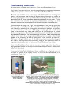 Microsoft Word - Donation to help marine turtles.doc