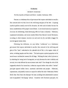 Ecofascism Michael E. Zimmerman The Encyclopedia of Religion and Nature (London: Continuum, 2005).