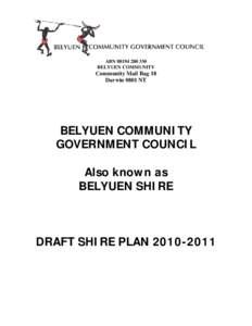 ABN[removed]BELYUEN COMMUNITY Community Mail Bag 18 Darwin 0801 NT
