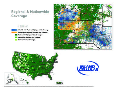 Regional & Nationwide Coverage These maps depict predicted and approximate wireless coverage. The coverage areas shown do not guarantee service availability, and may include locations with limited or no coverage. Even wi