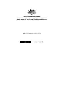 Official Establishments Trust Annual Report[removed]