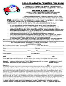Microsoft Word - z20140210a  FRONT.2014.Registration Form.Grandview Chamber Car Show.FINAL.doc