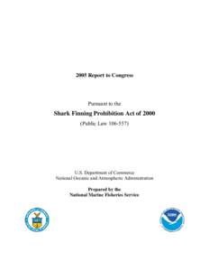 2005 Shark Finning Report to Congress