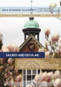 Secularism / Philosophy of religion / Cole Durham / International Center for Law and Religion Studies / Religious studies / J. Reuben Clark Law School / Freedom of religion / Javier Martínez-Torrón / Religion and politics / Brigham Young University / Religion