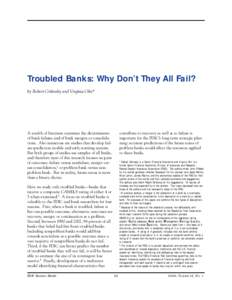 Finance / Bank failure / Financial regulation / Government / Federal Reserve System / Call report / Bank / Bank regulation in the United States / Financial institutions / Federal Deposit Insurance Corporation