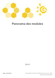 Panorama des modules  EOLE 2.3 révisé : Janvier 2014