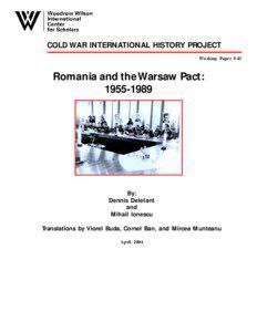 Anti-Revisionists / Communist states / Single-party states / Eastern Bloc / Romanian Communist Party / Gheorghe Gheorghiu-Dej / Ana Pauker / Valter Roman / Cold War International History Project / Romania / Communism / Marxist historians