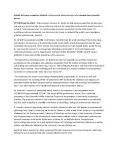 The Ottawa Hospital / Cardiovascular disease / Ottawa / Year of birth missing / Ontario / Academia / Robert Lefkowitz / Eldon Smith / University of Ottawa / University of Ottawa Heart Institute / Mona Nemer