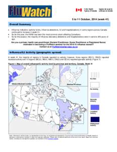 FluWatch report: October 5 to 11, 2014 (Week 41)