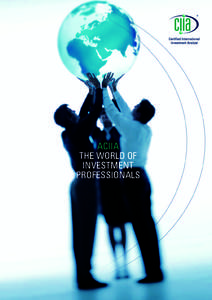 ®  ACIIA THE WORLD OF INVESTMENT PROFESSIONALS