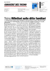 Data: Corriere del Ticino 6903 Luganowww.cdt.ch