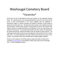 Columbia River Gorge / Washougal /  Washington / Cemetery