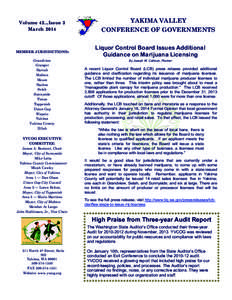 Volume 42...Issue 3 March 2014 MEMBER JURISDICTIONS: Grandview Granger