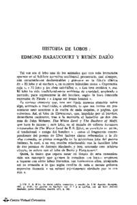 Actas V. AIH. Historia de lobos : Edmond Haraucourt y Rubén Darío. AGUIRRE RUIZ José María