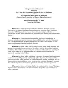 Microsoft Word - Intergovernmental Water Accord[removed]doc