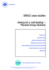 EMCC case studies: Aiming for a ‘soft landing’ – Plansee Group (Austria)