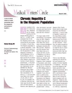 The HCV Advocate  Medical Writers’ Circle a series of articles written by medical professionals about