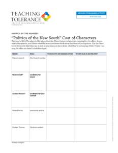 TEACH I NG TOLERANCE MIDDLE & UPPER GRADES ACTIVITY K[removed][removed]