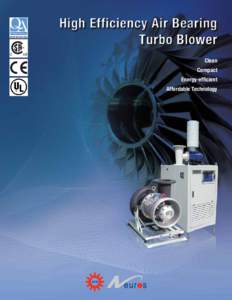 High Efficiency Air Bearing Turbo Blower Clean Compact Energy-efficient Affordable Technology