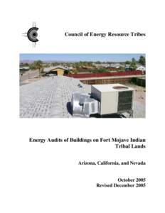 Council of Energy Resource Tribes  Energy Audits of Buildings on Fort Mojave Indian Tribal Lands Arizona, California, and Nevada
