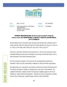 Road surface / Geography of the United States / Geography of North America / Monterey /  California / Street / Windsor /  Ontario