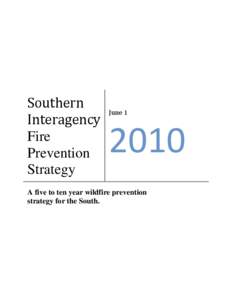 Southern Interagency Fire Prevention Strategy