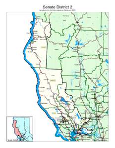 Senate District 2 (as adopted by the State Legislature September[removed]Fort Jones  Klamath