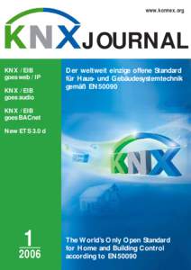 www.konnex.org  JOURNAL KNX / EIB goes web / IP KNX / EIB