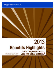 2013  Benefits Highlights Effective January 1, 2013  734142013BenHighlights-1199-cover.indd 2