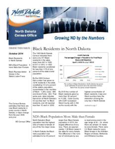 Inside this Issue:  Black Residents in North Dakota October 2014