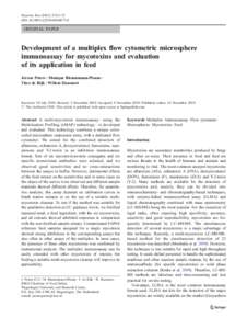 Mycotox Res:63–72 DOIs12550ORIGINAL PAPER  Development of a multiplex flow cytometric microsphere